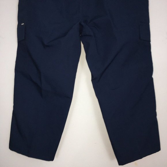 CQR Tactical Pants Mens 42W/30L Ripstop Dark Navy Cargo Pockets Elastic Waist - Picture 6 of 13